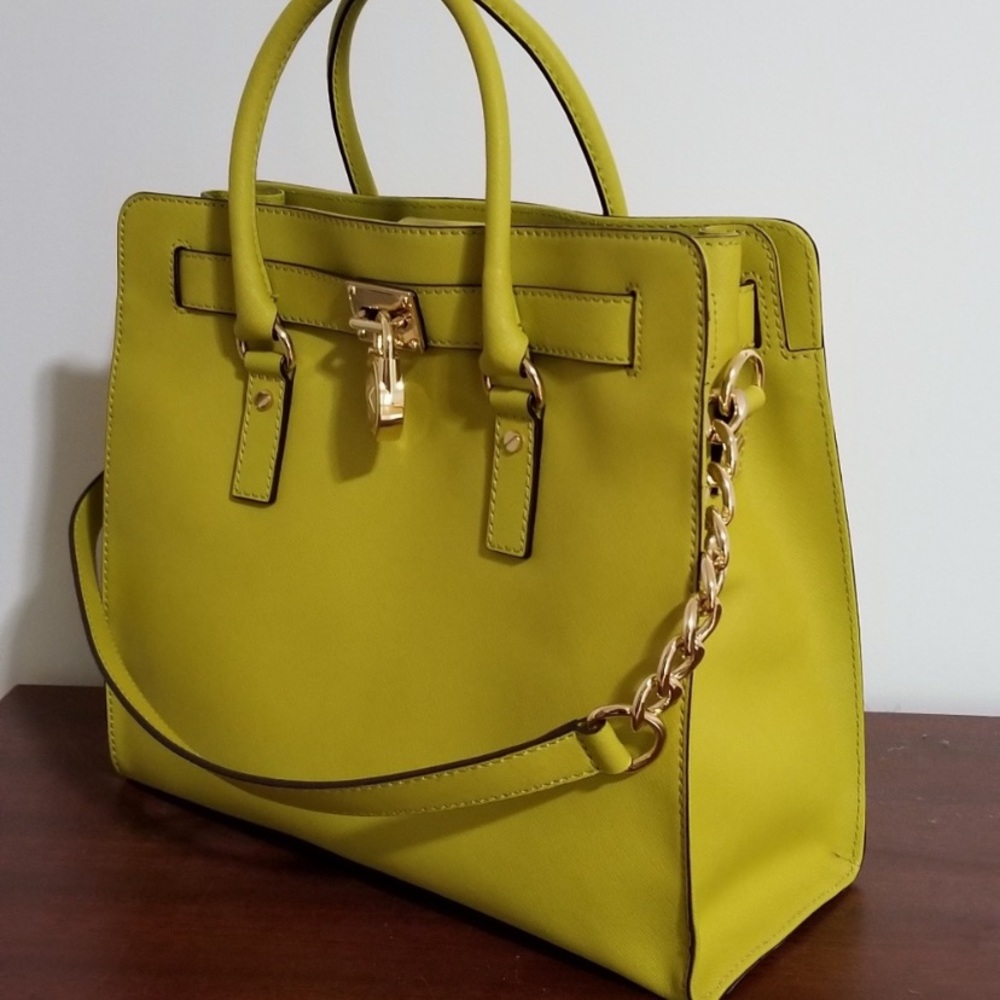 Michael Kors Hamilton Saffiano Large Satchel - Picture 2 of 6